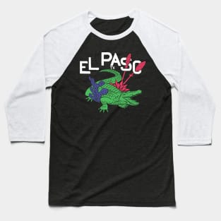 El Paso Alligator w/ text (color) Baseball T-Shirt